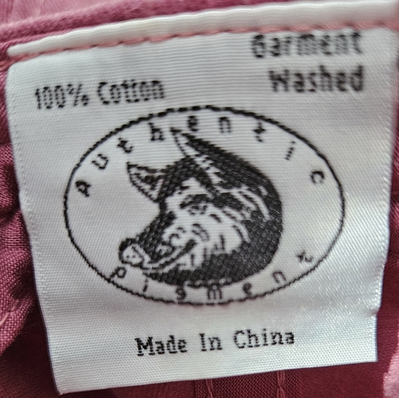 Authentic Pigment Mauve Bassett Cap StrapBack 100% Cotton One Size Fits Most - Picture 7 of 8